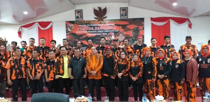 Foto besama Pengurus Pemuda Pancasila Kabupaten PALI  