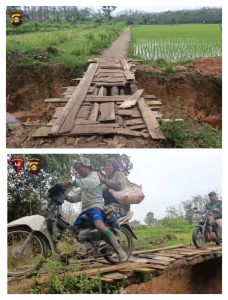 Kondisi jembatan Banban Rejo sebelum dilakukan perbaikan 